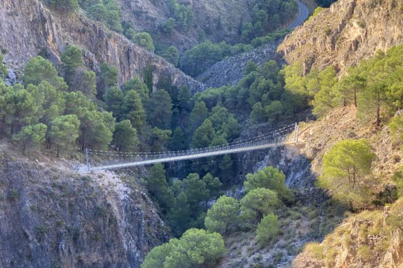 Ruta por El Saltillo, el tercer puente colgante más largo de España
